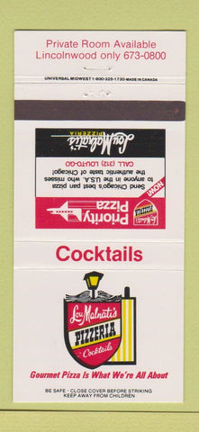 Matchbook Cover - Lou Malnati's Pizza Lincolnwood Chicago IL 30 Strike