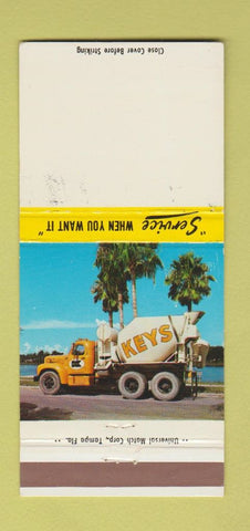 Matchbook Cover - Keys Concrete ST Petersburg FL 30 Strike