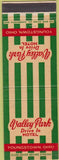 Matchbook Cover - Valley Park Hotel Youngstown OH
