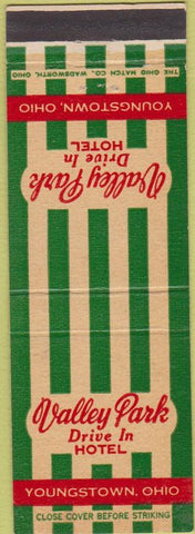 Matchbook Cover - Valley Park Hotel Youngstown OH