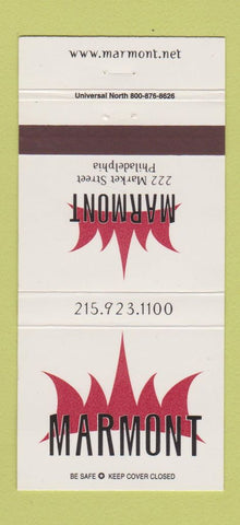 Matchbook Cover - Marmont Philadelphia PA 30 Strike