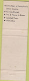 Matchbook Cover - Pennsylvania Dutch Motel Denver PA