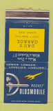 Matchbook Cover - Dau's Garage Oldsmobile Rocket Algona IA WORN 30 Strike