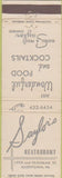 Matchbook Cover - Saylor's Restaurant Allentown PA
