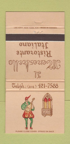 Matchbook Cover - Il Merskello Italian New York City 30 Strike
