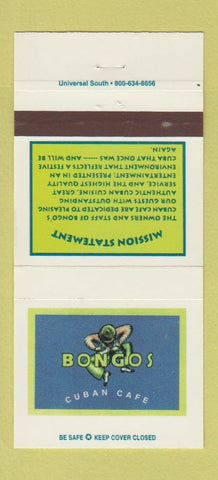 Matchbook Cover - Bongo's Cuban Cafe 30 Strike