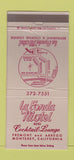 Matchbook Cover - LA Fonda Motel Monterey CA 30 Strike