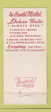 Matchbook Cover - LA Fonda Motel Monterey CA 30 Strike