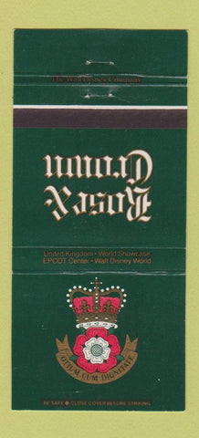 Matchbook Cover - Rose and Crown Walt Disney World 30 Strike