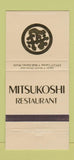 Matchbook Cover - Mitsukoshi Japanese Restaurant Walt Disney World 30 Strike