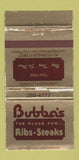 Matchbook Cover - Bubba's Steaks Denver Colorado WEAR 30 Strike