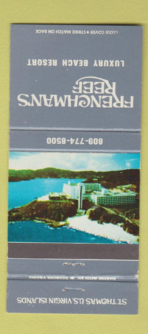 Matchbook Cover - Frenchman's Reef St Thomas Virgin Islands 30 Strike