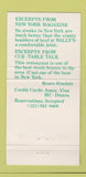Matchbook Cover - Wally's Restaurant New York City 30 Strike
