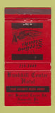 Matchbook Cover - Bushkill Center Hotel Nazareth PA Terry Says WEAR 30 Strike