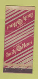 Matchbook Cover - Los Angeles CA Daily News WEAR 30 Stick