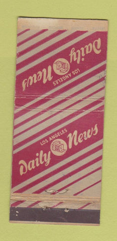 Matchbook Cover - Los Angeles CA Daily News WEAR 30 Stick