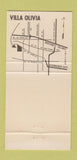Matchbook Cover - Villa Olivia Country Club Bartlett IL 30 Strike