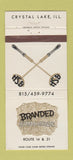 Matchbook Cover - Branded Steak House Crystal Lake IL 30 Strike
