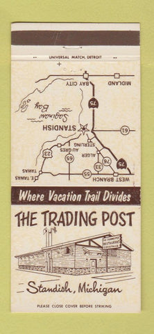 Matchbook Cover - The Trading Post Standish MI 30 Strike