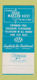 Matchbook Cover - Jacksonian Highway Hotel Jackson MS WEAR 30 Strike