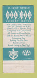 Matchbook Cover - Bel Air Motor Hotel St Louis MO Henrici's Chicago 30 Strike