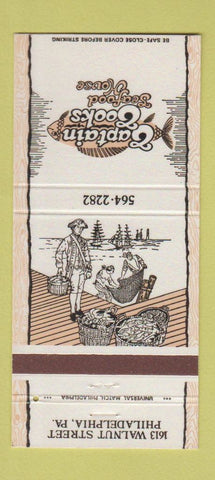 Matchbook Cover - Captain Cook's Seafood House Philadelphia PA 30 Strike