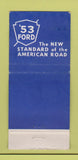 Matchbook Cover - Ford Motor Company WORN 30 Stick