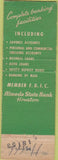 Matchbook Cover - Almeda State Bank Houston TX
