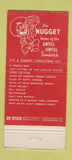 Matchbook Cover - Jim Kelley's Nugget Casino Reno NV 30 Stick