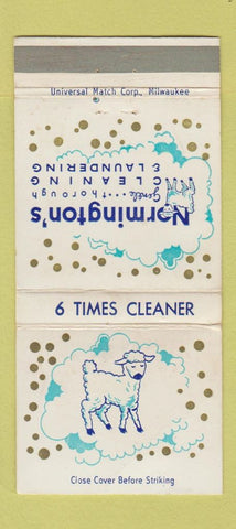 Matchbook Cover - Normington's Laundry Sheep WEAR 30 Strike