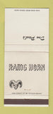 Matchbook Cover - Don Paul's Rams Horn Encico CA football player 30 Strike