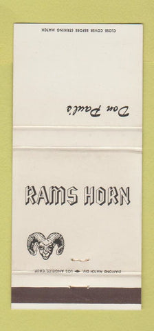 Matchbook Cover - Don Paul's Rams Horn Encico CA football player 30 Strike