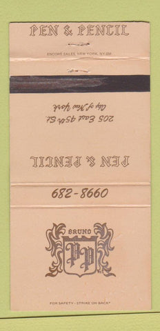 Matchbook Cover - Pen and Pencil New York City 30 Strike
