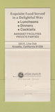 Matchbook Cover - Angelo's Royal Turtle Arcadia CA 30 Strike