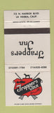 Matchbook Cover - Trappers Inn La Habra CA 30 Strike