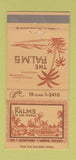 Matchbook Cover - The Palms in the Jungle Anaheim CA 30 Strike