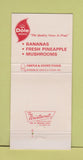 Matchbook Cover - Dole Brands Castle Cooke Foods 30 Strike