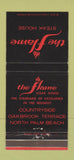 Matchbook Cover - The Flame Steak Oakbrook Terrace IL  30 Strike