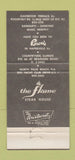 Matchbook Cover - The Flame Steak Oakbrook Terrace IL  30 Strike