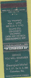 Matchbook Cover - Georgian Motel Columbus GA WEAR