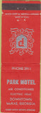 Matchbook Cover - Park Motel McRae GA