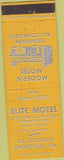 Matchbook Cover - Elite Motel Gainesville GA