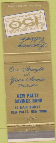 Matchbook Cover - New Paltz Savings Bank NY