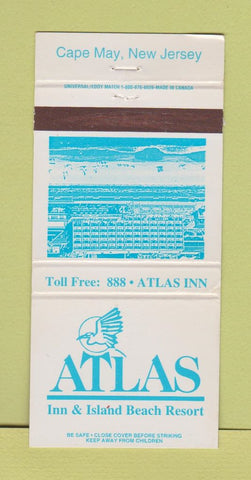 Matchbook Cover - Atlas Inn Resort Cape May NJ 30 Strike
