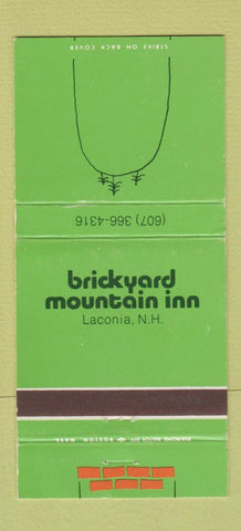 Matchbook Cover - Brickyard Mountain Inn Laconia NH 30 Strike