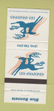 Matchbook Cover - Les Amazones Blue Bonnets 30 Strike