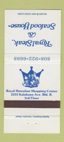 Matchbook Cover - Royal Steak Seafood House Hawaii 30 Strike