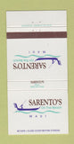 Matchbook Cover - Sarento's on the Beach Maui Hawaii 30 Strike