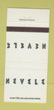 Matchbook Cover - Nevele Hotel Ellenville NY 30 Strike