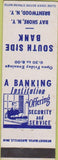 Matchbook Cover - South Side Bank Brentwood NY